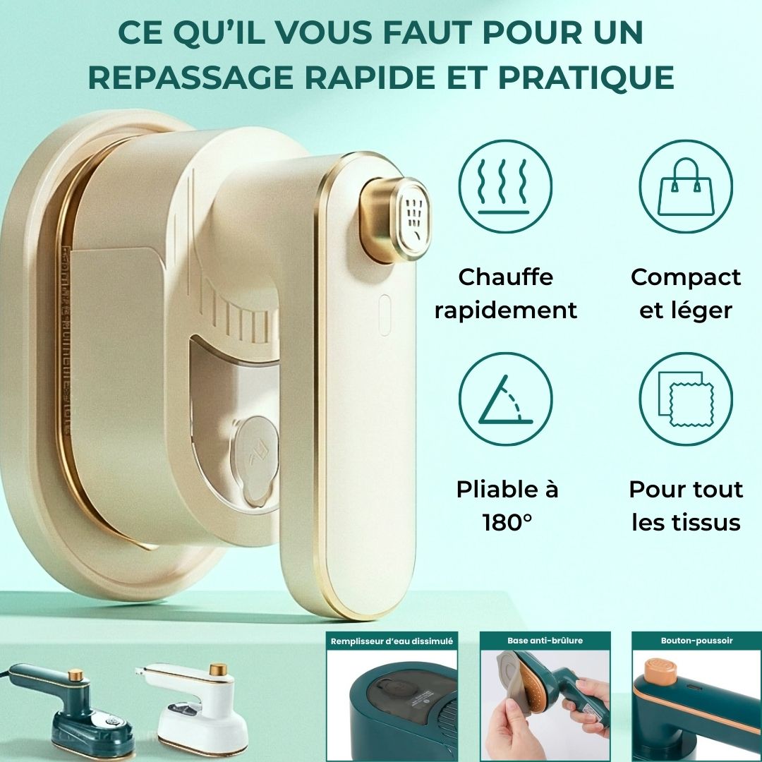 Mini Fer à Repasser Portable